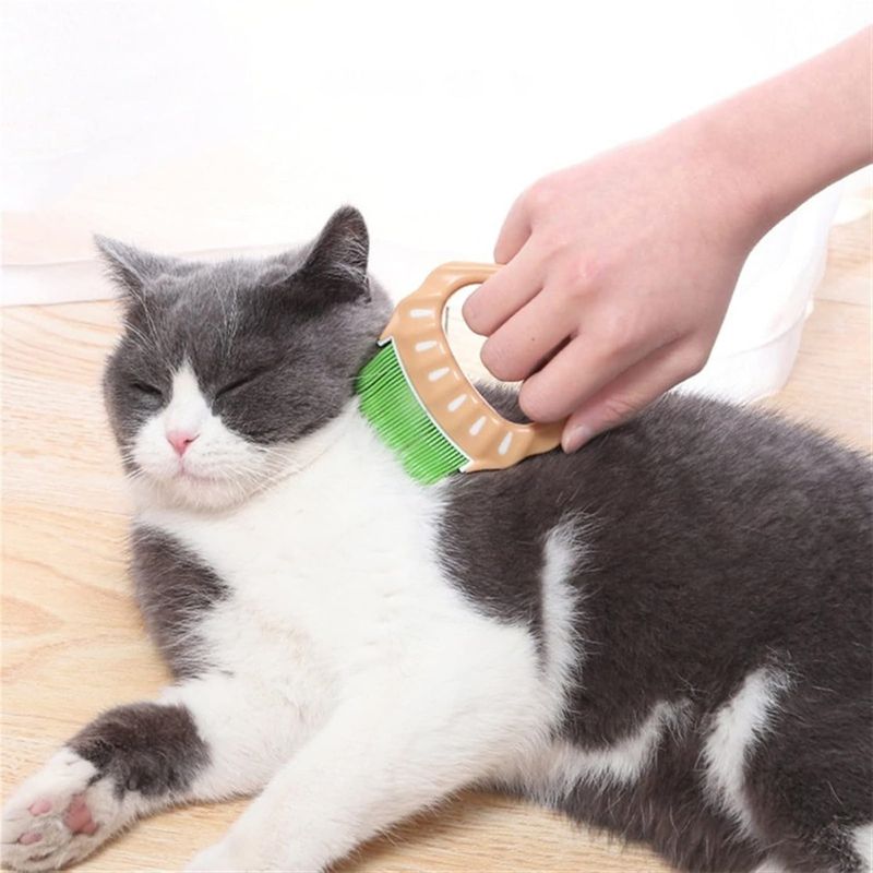 IntiMeg Brosse autonettoyante pour chien et chat