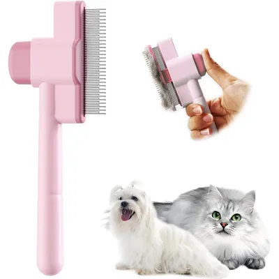 UAMLY Brosse autonettoyante pour animaux de compagnie