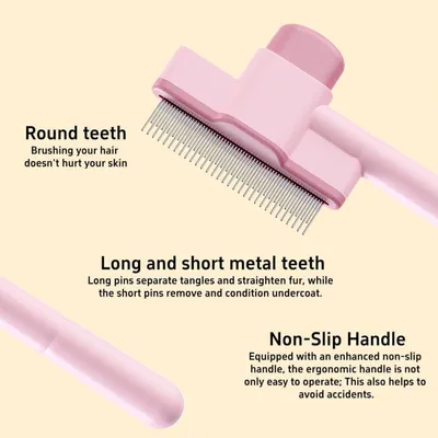 UAMLY Brosse autonettoyante pour animaux de compagnie