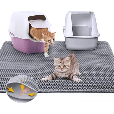 UAMLY Double Couche Tapis de Bac à Litière pour Chat