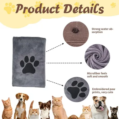 Petopia Serviette pour chat et chien