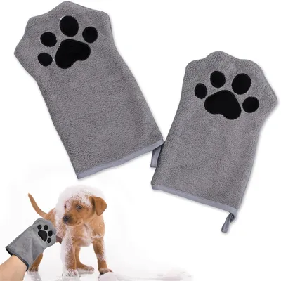 IntiMeg Guantes/toallas de limpieza para perros y gatos