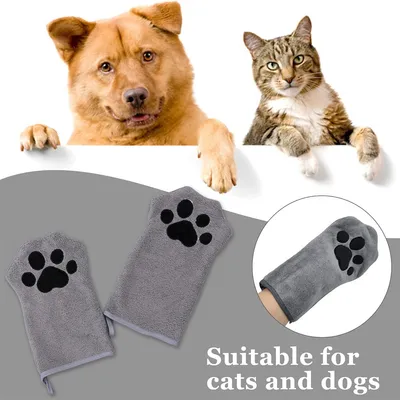 IntiMeg Guantes/toallas de limpieza para perros y gatos
