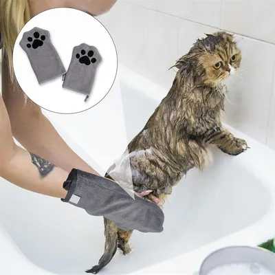 IntiMeg Gants serviette de nettoyage pour chiens et chats