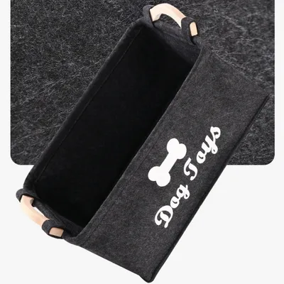 Petopia Boîte de rangement en feutre pour jouets d'animaux