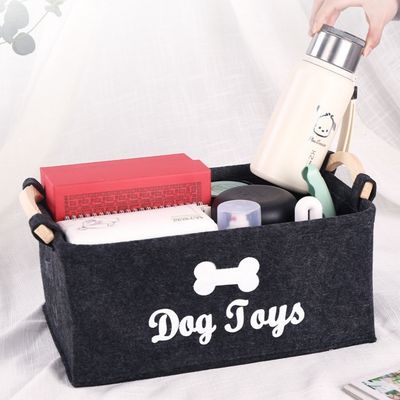 Petopia Boîte de rangement en feutre pour jouets d'animaux