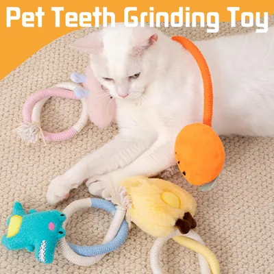 UAMLY Jouet interactif pour chat, corde à mordre à l'herbe à chat