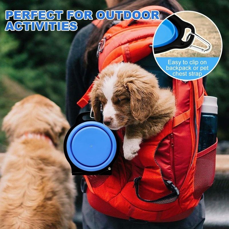 Petopia Gamelle pliable 2 en 1 pour chien et chat