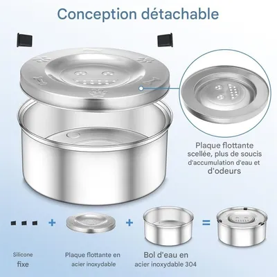 IntiMeg Gamelle d'eau anti - éclaboussure 3L pour chien