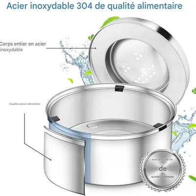 IntiMeg Gamelle d'eau anti - éclaboussure 3L pour chien