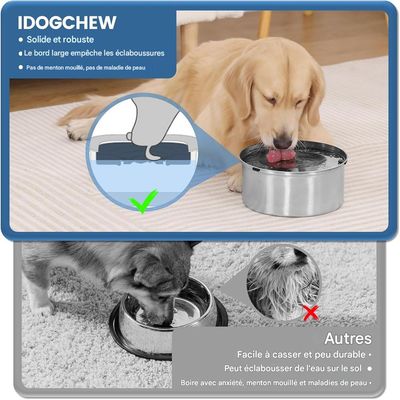 IntiMeg Spritzschutz-Wassernapf 3 l für Hunde