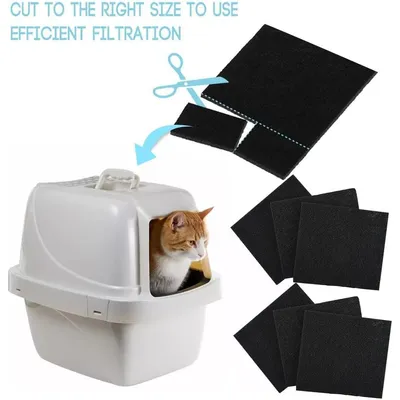 UAMLY Éponge au charbon actif pour désodoriser la litière du chat
