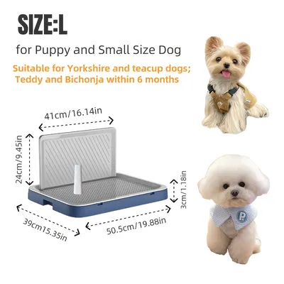 UAMLY Bac à litière mural pour chien et chiot