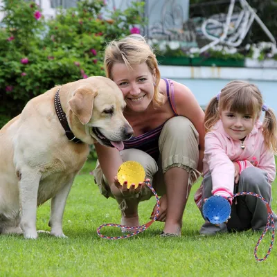 IntiMeg Balle à mâcher pour chien avec corde