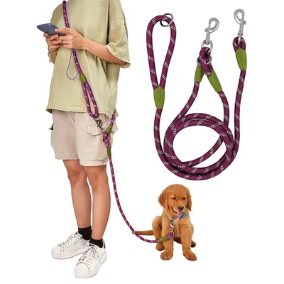 UAMLY Laisse pour mains libres réfléchissantes pour chien