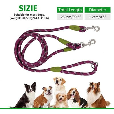 UAMLY Laisse pour mains libres réfléchissantes pour chien