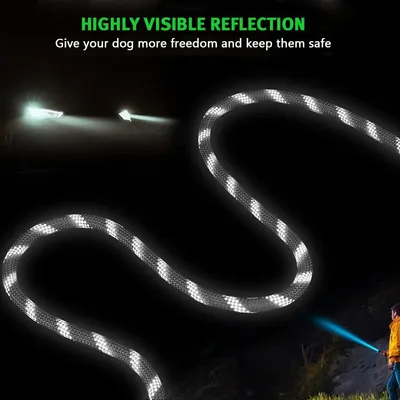 UAMLY Laisse pour mains libres réfléchissantes pour chien