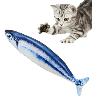 UAMLY Juguete masticable para gatos - Juguete con forma de pez