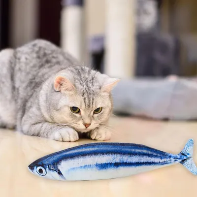 UAMLY Juguete masticable para gatos - Juguete con forma de pez