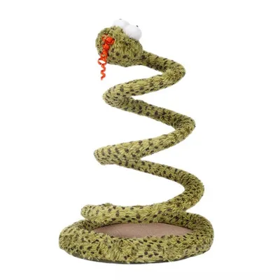 IntiMeg Jouet en forme de serpent à ressort pour chat