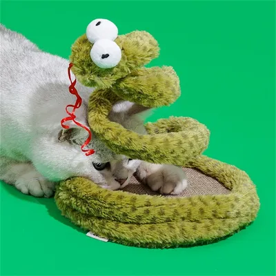 IntiMeg Jouet en forme de serpent à ressort pour chat