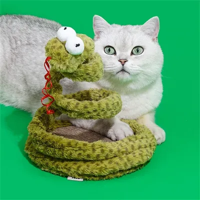 IntiMeg Jouet en forme de serpent à ressort pour chat