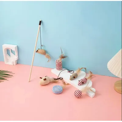 UAMLY bâton de chat drôle coffret cadeau jouets