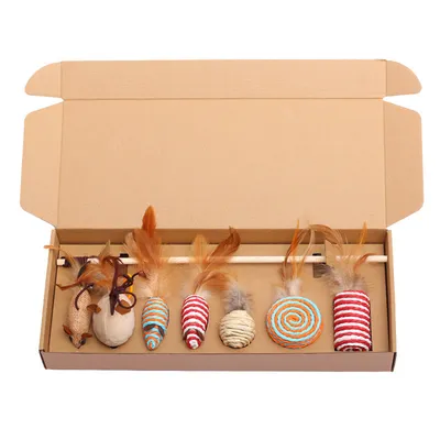UAMLY bâton de chat drôle coffret cadeau jouets