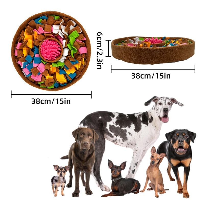 UAMLY Tapis à renifler pour animaux de compagnie, bol interactif