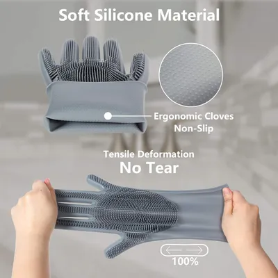 UAMLY Gants de toilettage pour animaux de compagnie