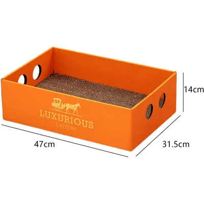 UAMLY Caja rascador de cartón para gatos
