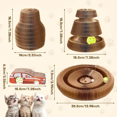 UAMLY Jouet d'auto-activité pour chat, griffoir pour chat