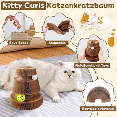 UAMLY Juguete para gatos con capacidad autoentretenimiento, rascador gatos