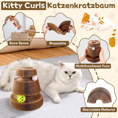 UAMLY Juguete para gatos con capacidad autoentretenimiento, rascador gatos