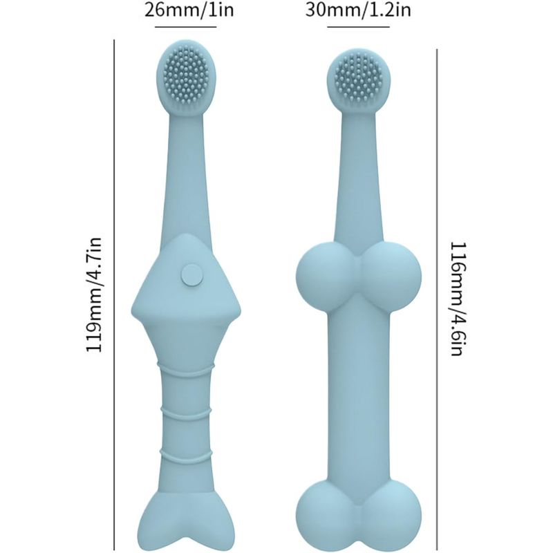 UAMLY Brosse à dents nettoyante pour chat et chien