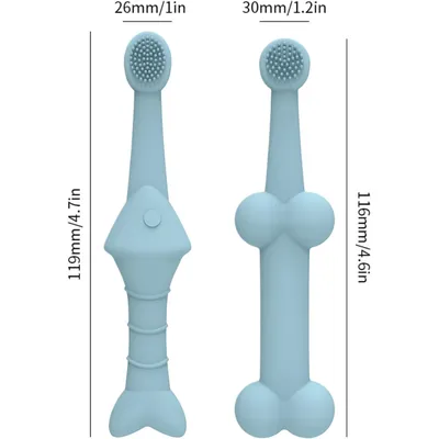 UAMLY Brosse à dents nettoyante pour chat et chien