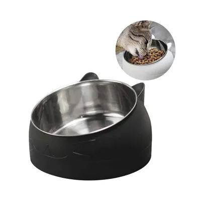 Petopia Bol surélevé en acier inoxydable pour chats