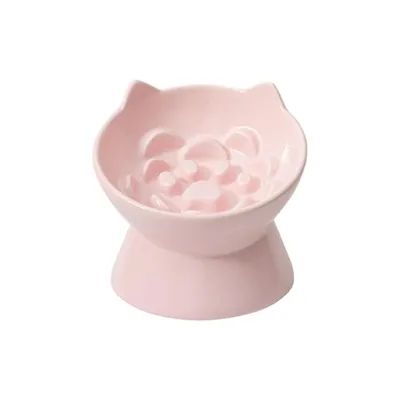 UAMLY Céramique gamelle pour chat à alimentation lente, surélevée