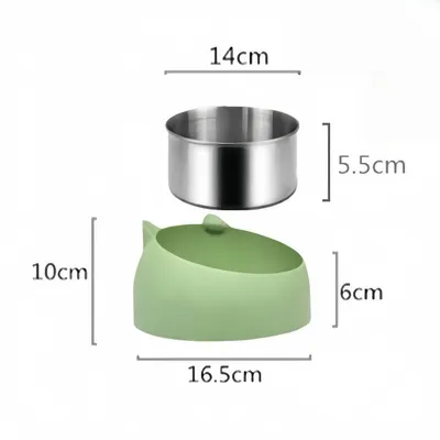 Petopia Bol surélevé en acier inoxydable pour chats