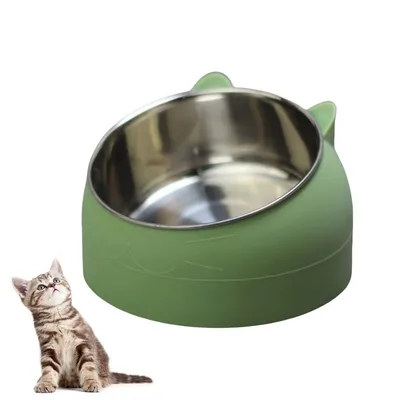 Petopia Bol surélevé en acier inoxydable pour chats Petopia Bol surélevé en acier inoxydable pour chats