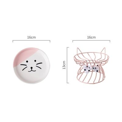 UAMLY Gamelle pour chat en céramique avec pieds hauts