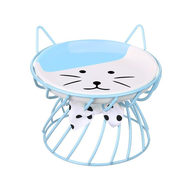 UAMLY Gamelle pour chat en céramique avec pieds hauts