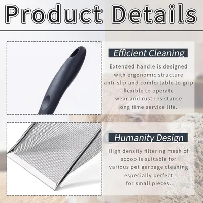 Petopia Lot de pelles à litière et crochets pour chat