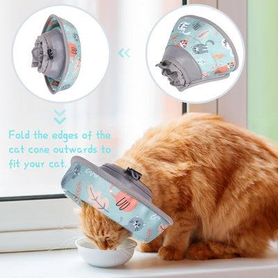 UAMLY Collar de recuperación suave para gatos