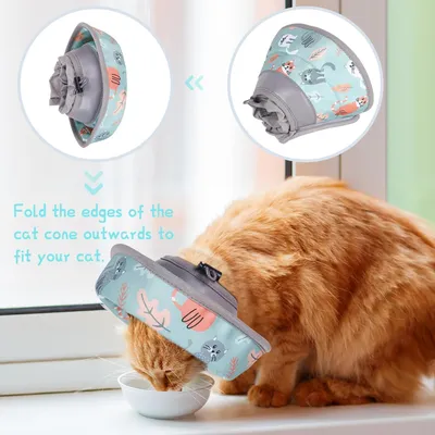 UAMLY Collier de convalescence souple pour chat