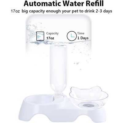 UAMLY Ensemble de bols d'eau et de nourriture pour animaux de compagnie
