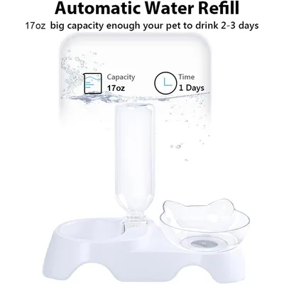 UAMLY Ensemble de bols d'eau et de nourriture pour animaux de compagnie