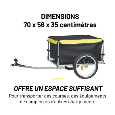 Dunlop Remorque Vélo – Jaune