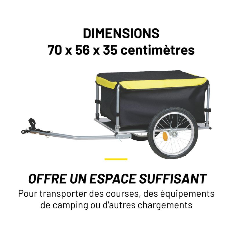Dunlop Remorque Vélo – Jaune