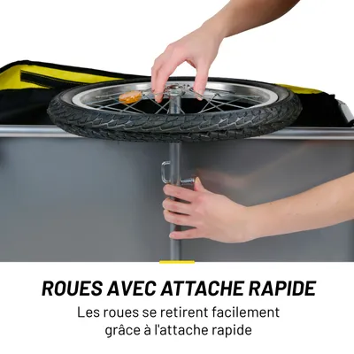 Dunlop Remorque Vélo – Jaune